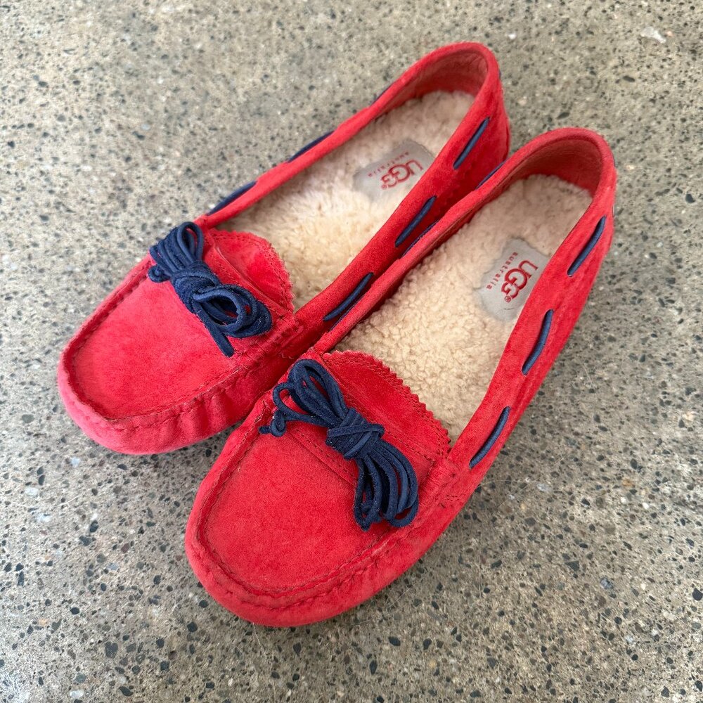 Comfortable Red Ugg Loafers